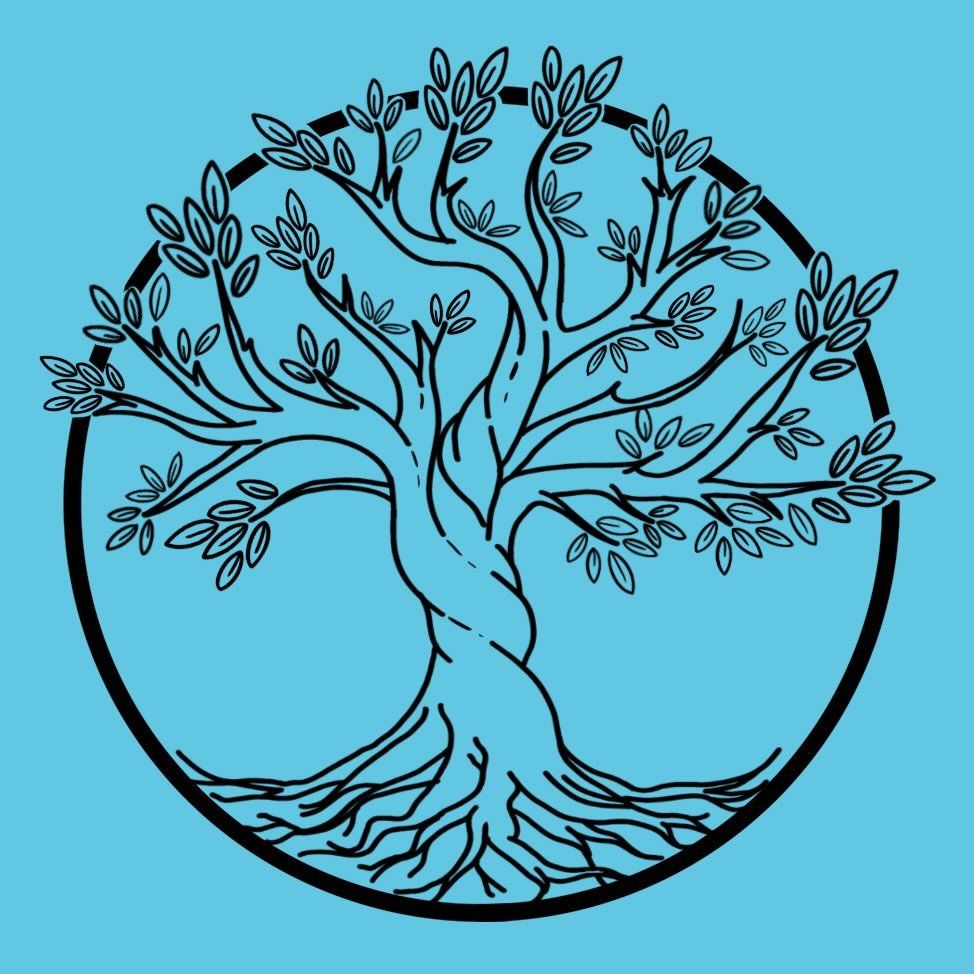 Logo de Ohana: árbol con raíces
