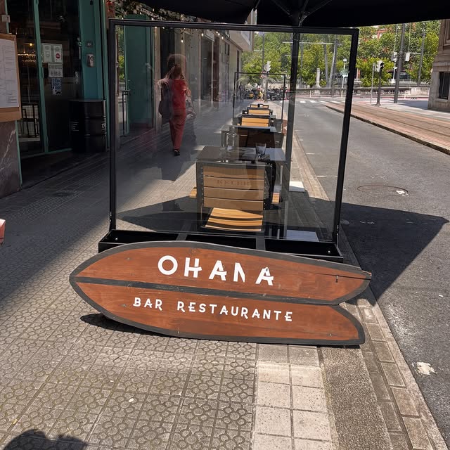Cartel-tabla de surf de Ohana